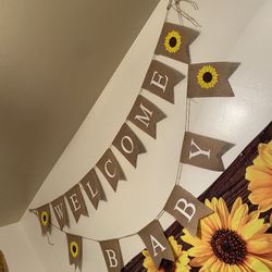 Sunflower baby shower Set 