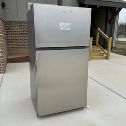 2022 Whirlpool Top Freezer Refrigerator – New, Stainless Steel - McDonough, GA