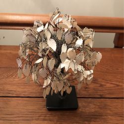 Artificial Tree With Wire Stems And Plastic Leaves