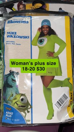 Mike Wazowski Women's Plus Size Costume