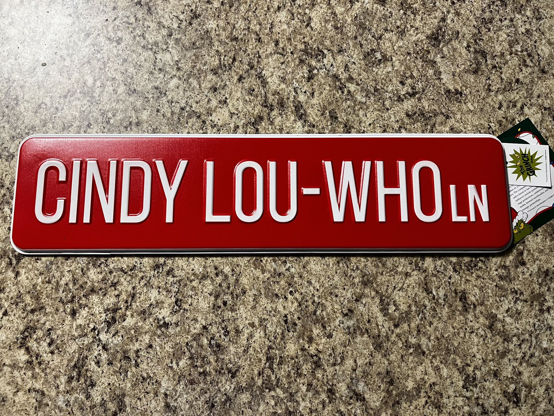 Grinch Cindy LouWhoLn Metal Sign for Sale in Davenport, FL OfferUp
