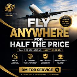 fly anywhere half price