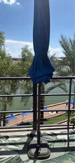 Patio umbrella and stand