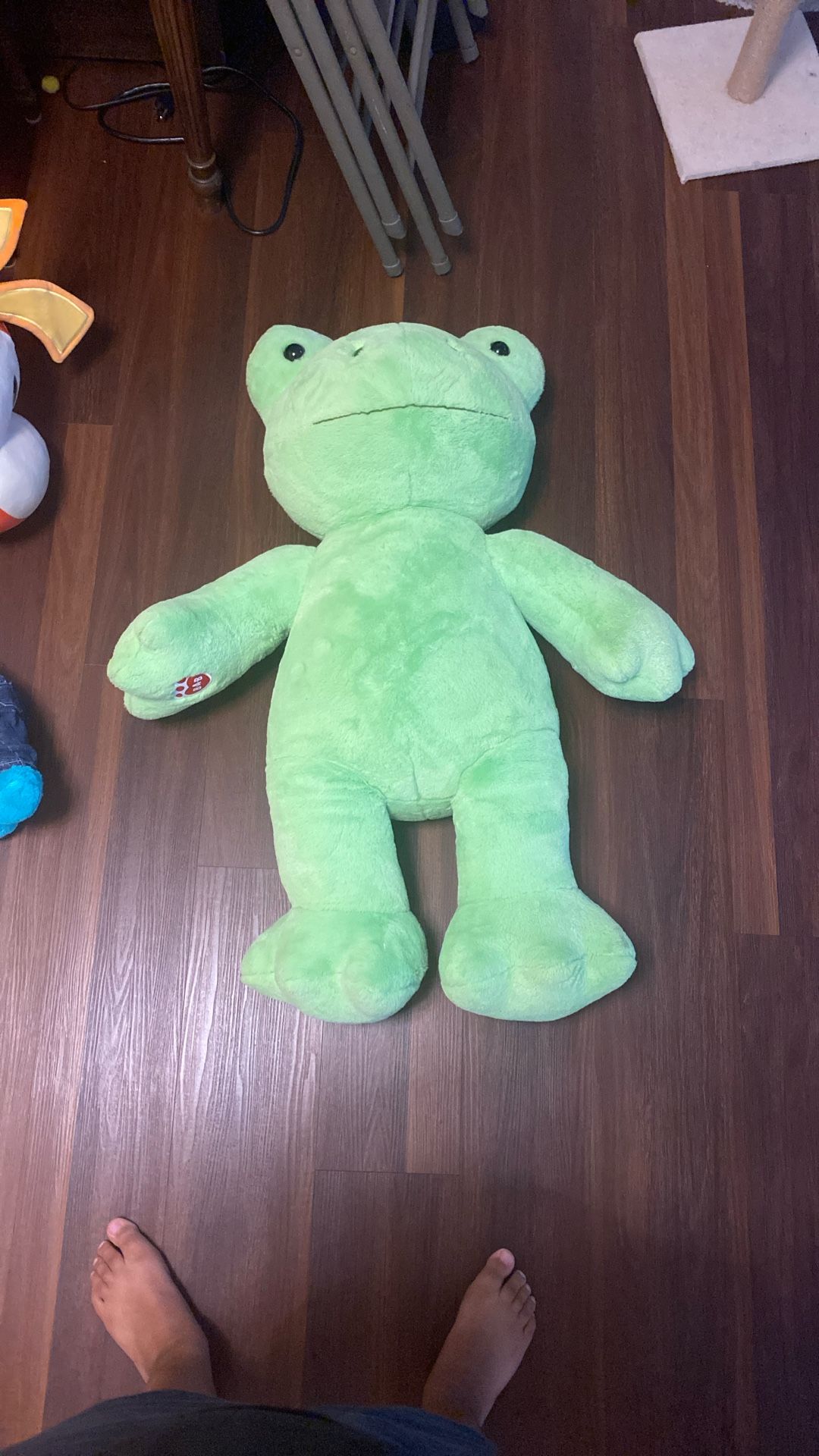 Giant Build A Bear Frog Plush Spring Green