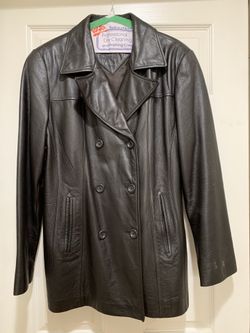 Genuine Leather Solid Black Women’s Jacket
