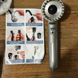 High Pressure Handheld Shower - Never User - With Three Filters 