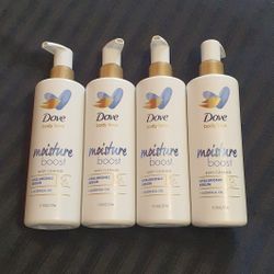 $6 EACH (3 Available) Dove Moisture Boost Body Cleanser With Hyaluronic Serum 17.5oz