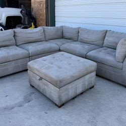 6 PIDCE MODULAR SECTIONAL WITH OTTOMAN 