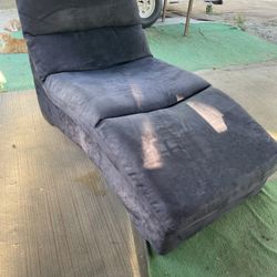 Navy Blue Color Lounge Chair