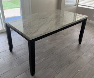 Faux Marble Dining Table