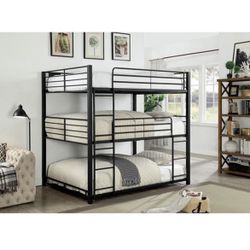 Full Triple Bunk Bed 