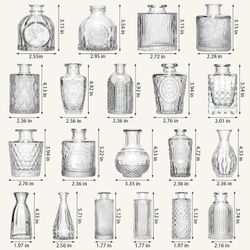 Cash Only 75234 New $1 Each Clear Bud Vases