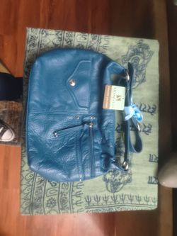 Ocean blue stone and company handbag