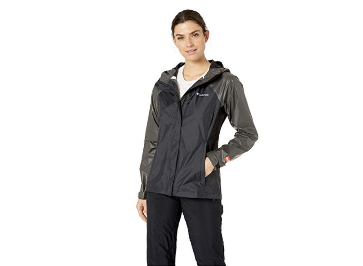 Columbia Women's Outdry Hybrid Jacket, Black, X-Small. Outdry extreme waterproof/breathable fully seam sealed, Omni-Tech waterproof/breathable fully