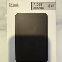 RIDGE Magnetic Power Bank Battery Pack 10,000mAh - Fast Charging, Compatible with MagSafe - Portable Charger Powerbank - with Built in Cables, Wireles