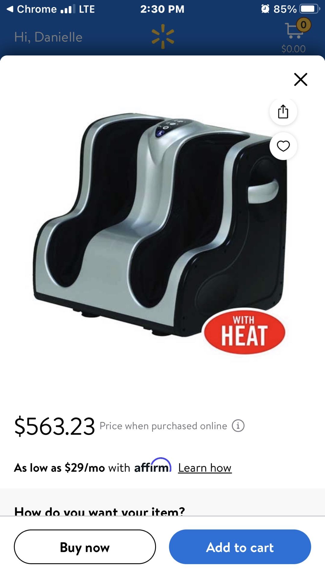 💥US Jaclean Shiatsu Leg Massager with Heat💥