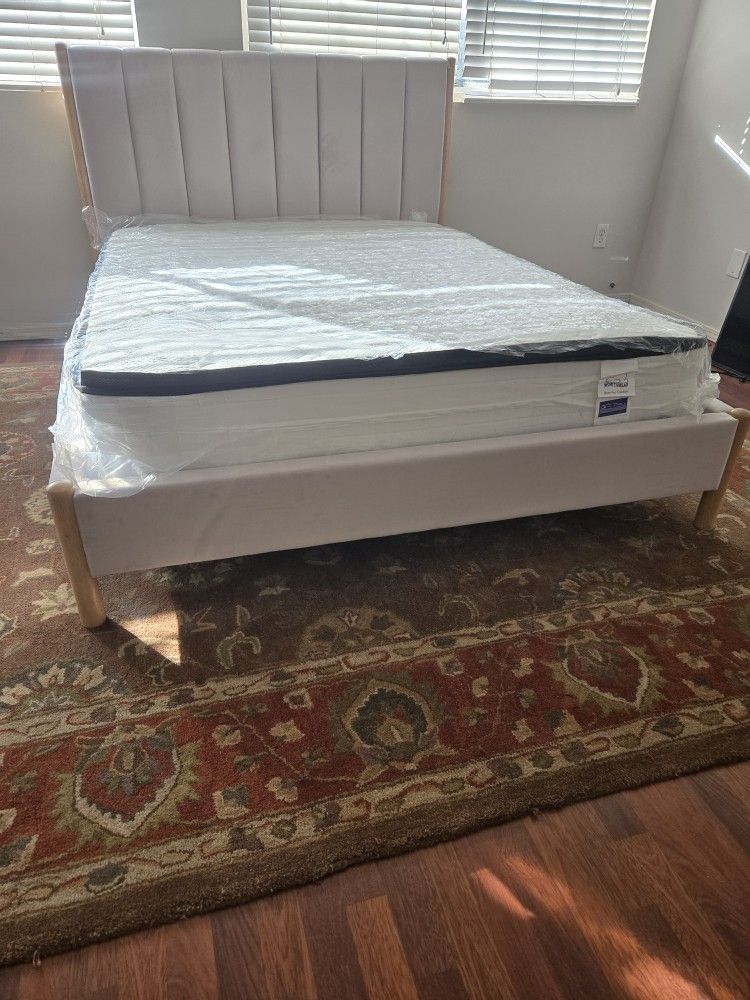 Queen Bed Frame With Mattress