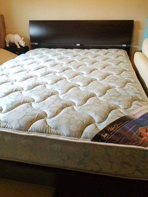 Dania Dark Brown Modern Queen Bed Frame Side Table Mattress For Dania Dark Brown Modern Queen Bed Frame Side Table Mattress