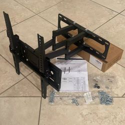 NEW 26 To 65 Inch Swivel Articulating Extendable TV Television Wall Mount Bracket Stand 100 lbs Capacity 400x400 VESA 