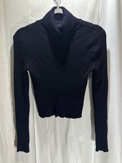 Women’s L Black Basic Bozzolo Turtleneck Sweater