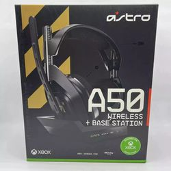 Brand new in box Astro A50 4TH Gen wireless gaming headset & base station XBOX factory sealed
