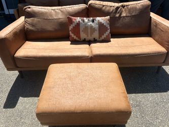 Couch with ottoman