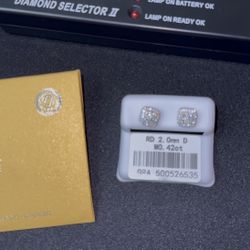 Moissanite Diamond Earrings 