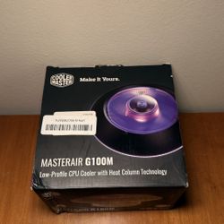 Cooler Master MasterAir G100M RGB Low-Profile CPU Air Cooler, 39.4 mm Ultra-Low