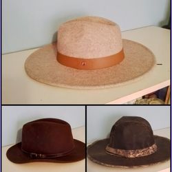Men's Size Large Hats  $15 Each