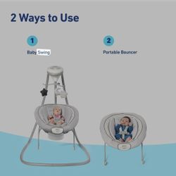 Baby swing and bouncer