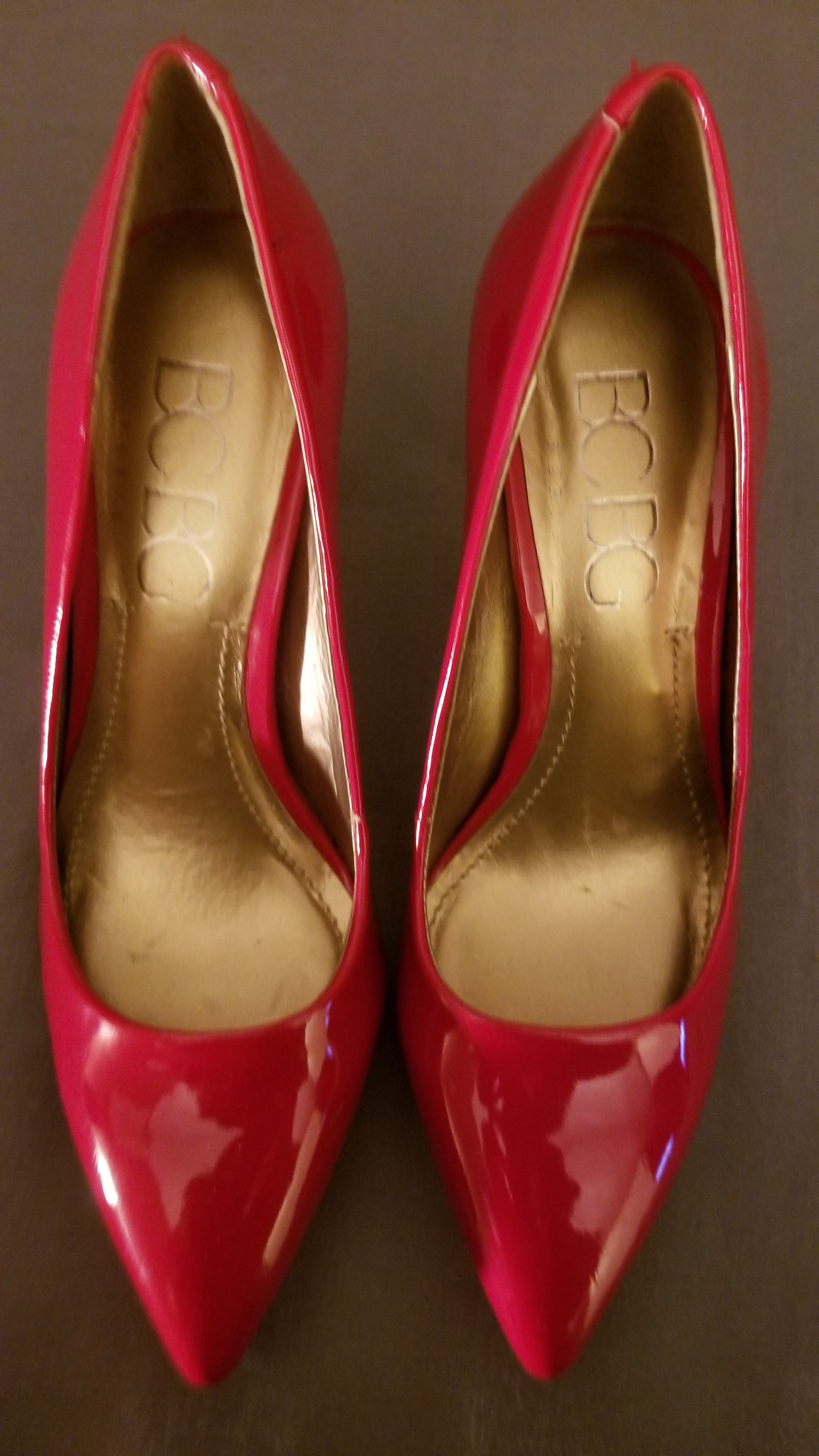 Red Patent Leather BCBG Stiletto Heels