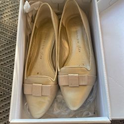 Anne Klein Shoes Gold beige flats
