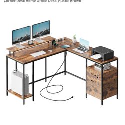 Dark brown desk - new in box