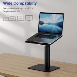 BESIGN LSX6 Laptop Stand | Black Ergonomic Adjustable Notebook Riser
