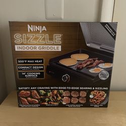 Ninja Sizzle 14" Electric Griddle, Indoor, Nonstick, 1450 W (NEW)