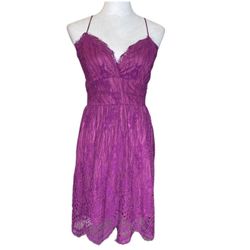 AOOKSMERY Summer V-Neck Spaghetti Straps Lace Backless Party Club Beach Small