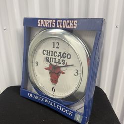 NEW Chicago Bulls Wall Clock – NBA Quartz Sports Clock