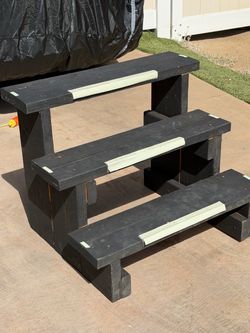 Custom wood steps