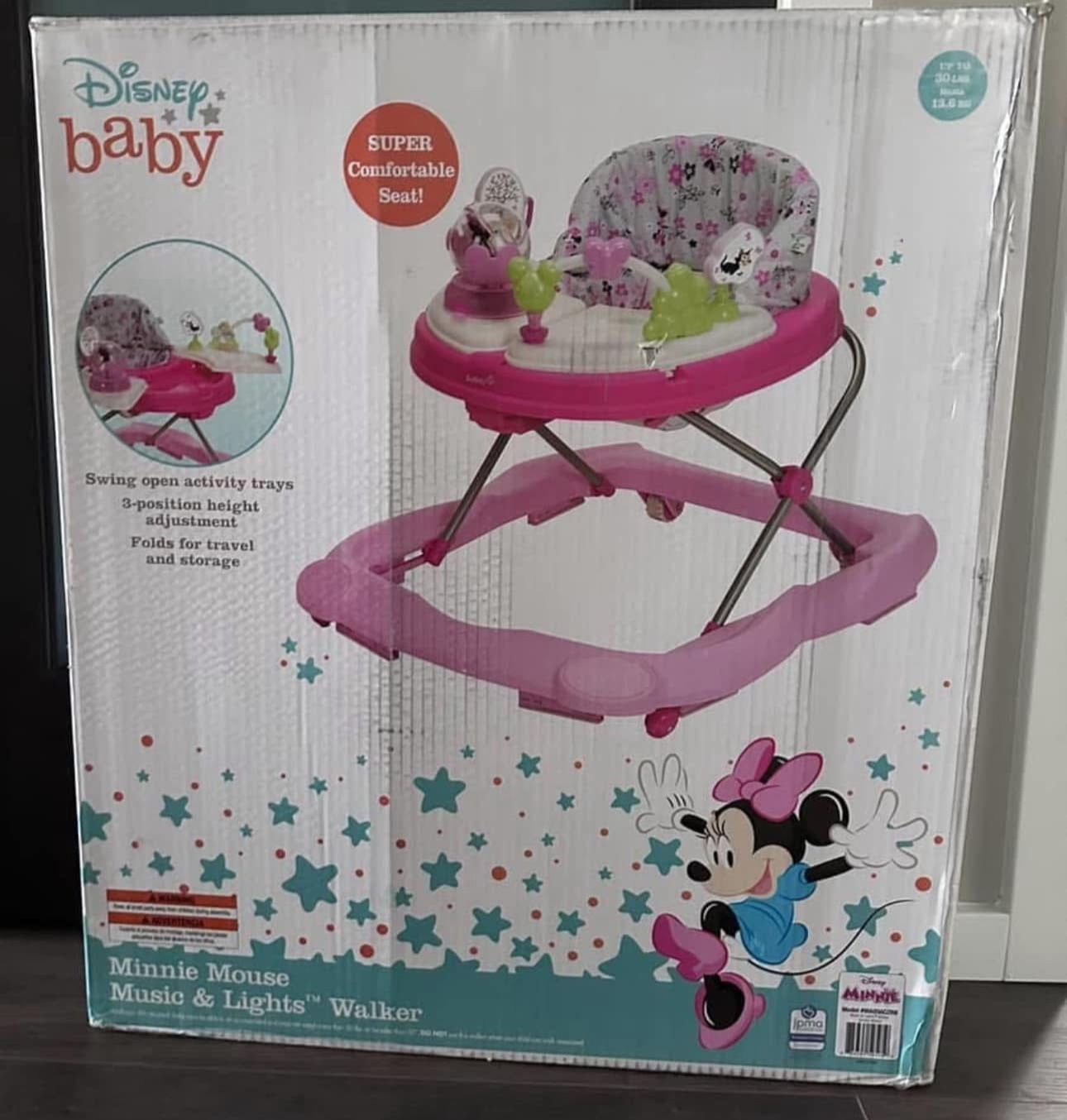 Disney Baby Minnie Mouse Music and Lights Baby Walker with
