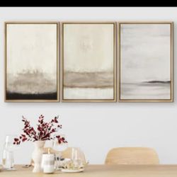 Framed Canvas Print Wall Art Set