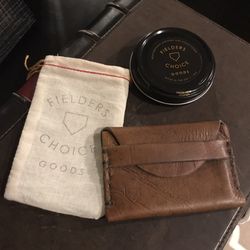 Fielders Choice Leather Baseball Wallet