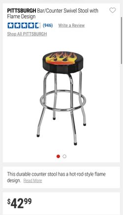 Flame swivel stool