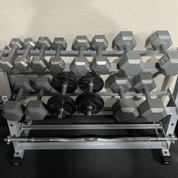 Dumbell Rack With Weights