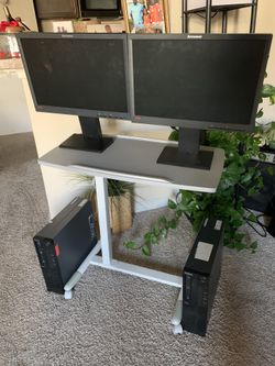 Set of Two Lenovo ThinkCentre - Core i5 3.2ghz / 8gb Ram / 500gb HD / Windows 10 64-bit / Speaker / Intel HD GPU/ DVD / DisplayPort / Desktop