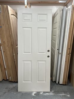 Exterior front door side entrance back door patio doors 6 panel fiberglass entry door 31-3/4x79”   I have a standard front door measuring 31-3/4x79” i