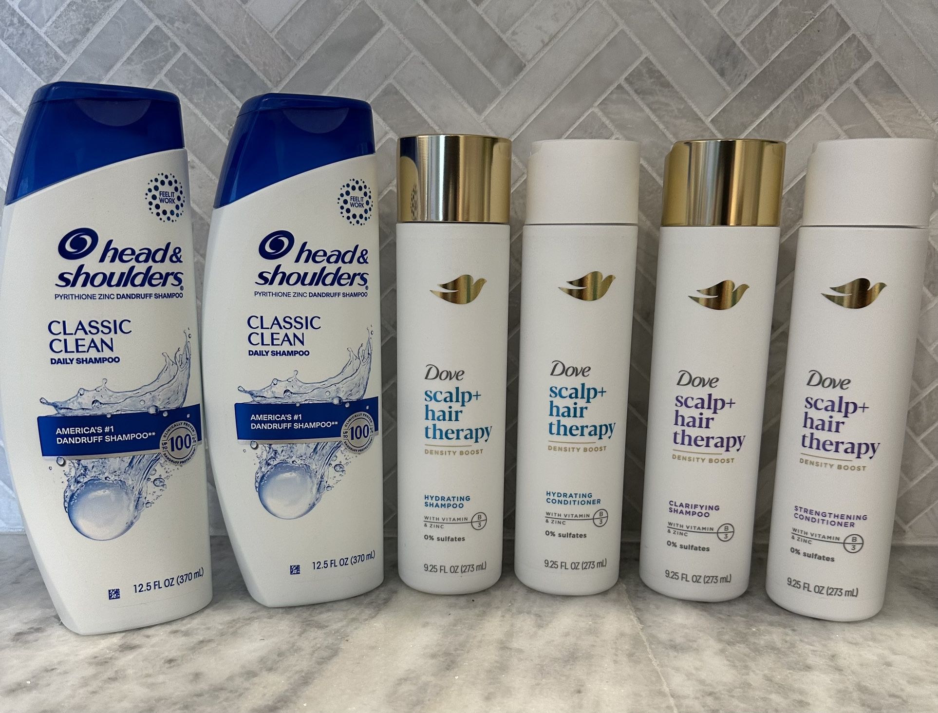 Dove Scalp+ Therapy And Head & Shoulders Shampoo/conditioner - Bundle #13
