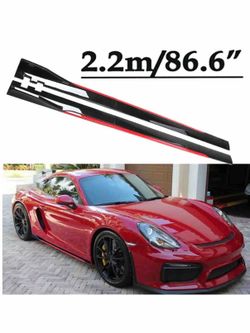 86.6" Side Skirts Extension Spoiler Splitter Panle Lip