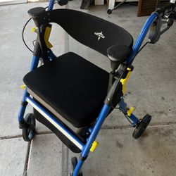 Medline Premium Empower Folding Mobility Rollator Walker