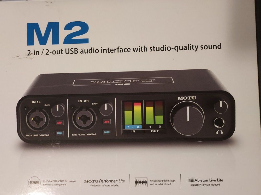 MOTU - M2 USB audio Interface