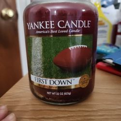 First Down Yankee Candle Jar